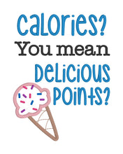 Load image into Gallery viewer, Calories applique machine embroidery design 4 sizes included DIGITAL DOWNLOAD