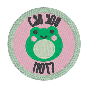 Can You Not Patch machine embroidery design