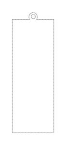 Clear ITH Bookmark 5x7 machine embroidery design DIGITAL DOWNLOAD