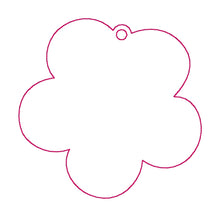 Load image into Gallery viewer, Clear Flower Bookmark machine embroidery design DIGITAL DOWNLOAD