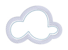 Load image into Gallery viewer, Cloud makeup wipes and tray set (2 sizes with 4 designs included) machine embroidery design DIGITAL DOWNLOAD