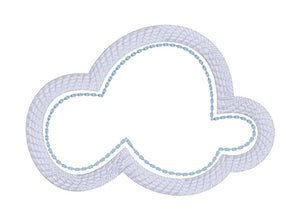 Cloud makeup wipes and tray set (2 sizes with 4 designs included) machine embroidery design DIGITAL DOWNLOAD
