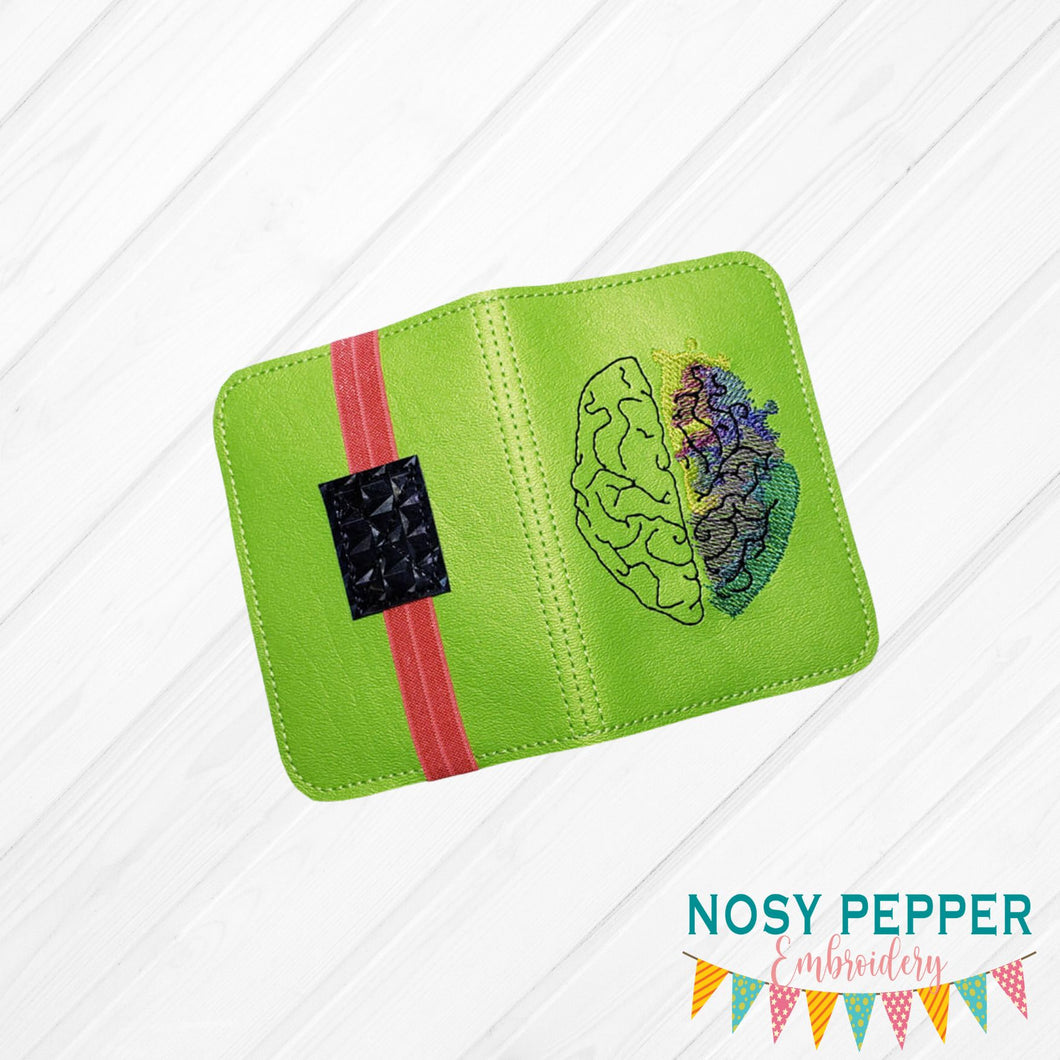 Creative Brain Sketchy Notebook Cover (2 sizes available) machine embroidery design DIGITAL DOWNLOAD