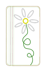 Daisy Applique ITH Bag (4 sizes available) machine embroidery design DIGITAL DOWNLOAD