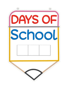 Days of school ITH sign (4 sizes included) machine embroidery design DIGITAL DOWNLOAD