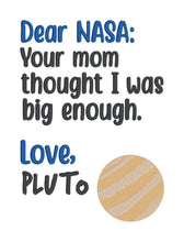 Load image into Gallery viewer, Dear NASA sketchy machine embroidery design (4 sizes included) DIGITAL DOWNLOAD
