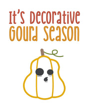 Load image into Gallery viewer, Decorative Gourd Season (2 versions &amp; 4 sizes included) machine embroidery design DIGITAL DOWNLOAD