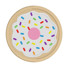 Load image into Gallery viewer, Donut patch machine embroidery design DIGITAL DOWNLOAD