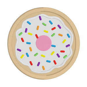 Donut patch machine embroidery design DIGITAL DOWNLOAD
