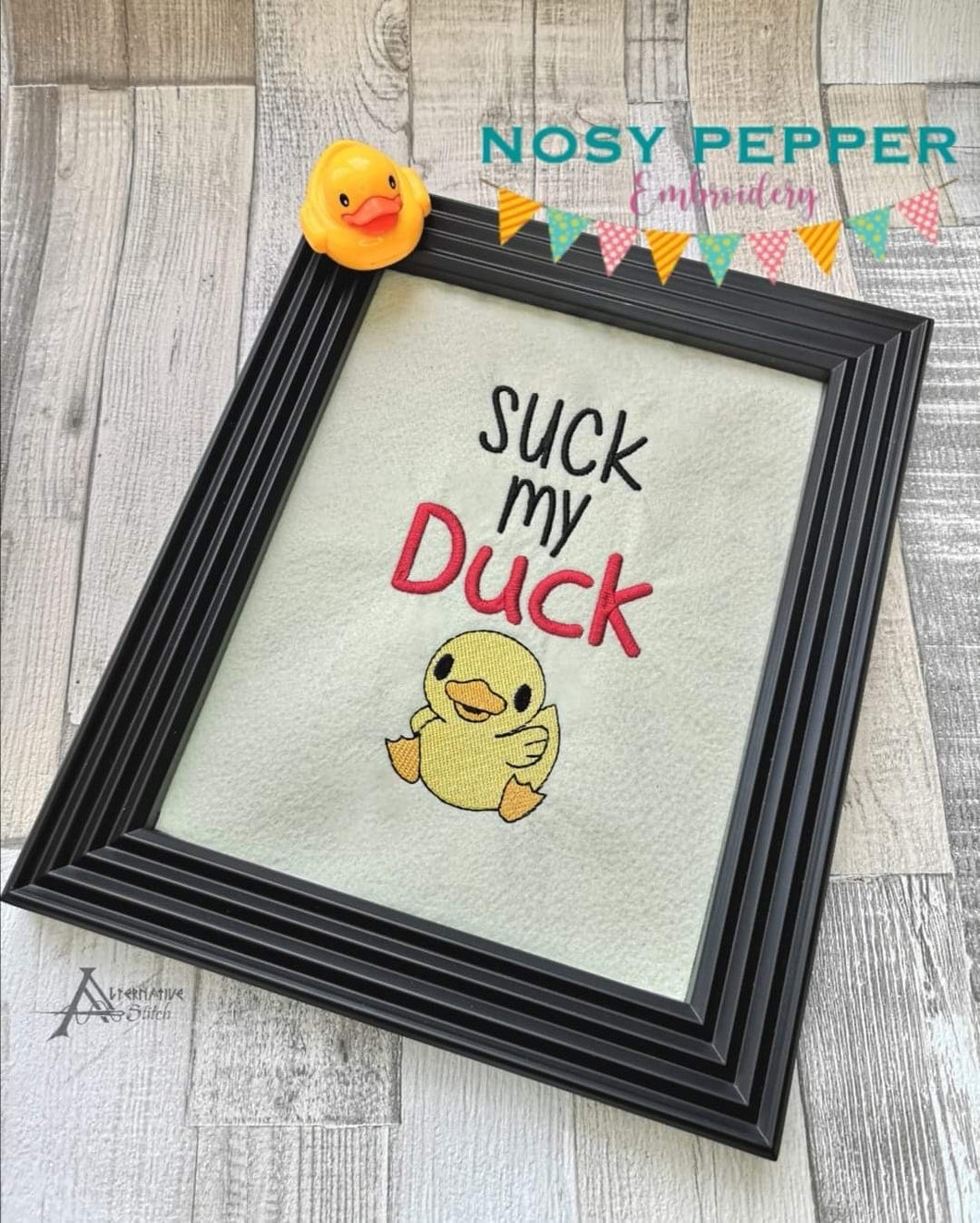 Suck my Duck machine embroidery design (5 sizes included) DIGITAL DOWNLOAD