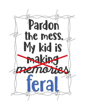 Load image into Gallery viewer, Feral machine embroidery design (4 sizes and 2 versions included) DIGITAL DOWNLOAD