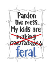 Load image into Gallery viewer, Feral machine embroidery design (4 sizes and 2 versions included) DIGITAL DOWNLOAD