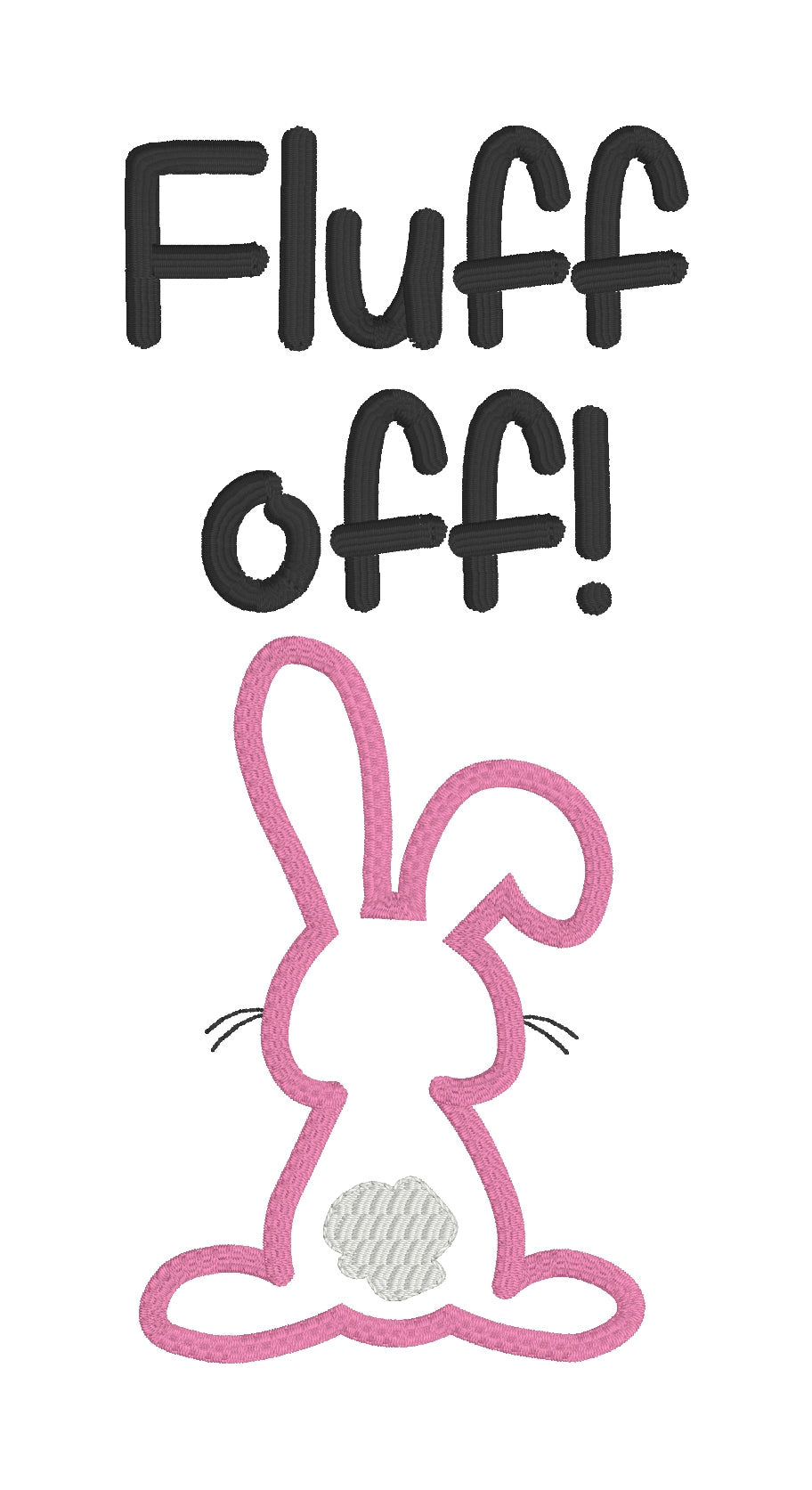 Fluff off Applique machine embroidery design (4 sizes included) DIGITA ...