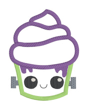 Load image into Gallery viewer, Franken-Cake applique machine embroidery design (5 sizes included) DIGITAL DOWNLOAD