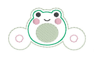 Frog Shoe Charm machine embroidery design (3 versions included) DIGITAL DOWNLOAD