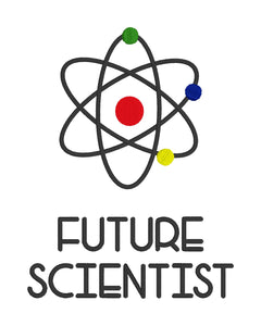 Future Scientist machine embroidery design (5 sizes included) DIGITAL DOWNLOAD