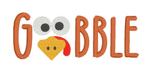 Load image into Gallery viewer, Gobble sketchy machine embroidery design (5 sizes included) DIGITAL DOWNLOAD
