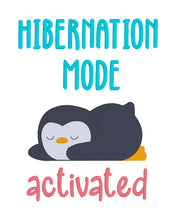 Load image into Gallery viewer, Hibernation Mode Sketchy machine embroidery design (4 sizes included) DIGITAL DOWNLOAD