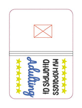 Load image into Gallery viewer, My hopeless attempts at adulting notebook cover (2 sizes available) machine embroidery design DIGITAL DOWNLOAD