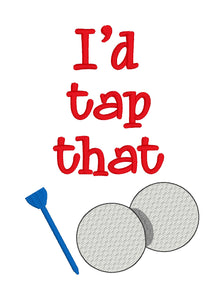 I'd tap that embroidery design (5 sizes included) machine embroidery design DIGITAL DOWNLOAD
