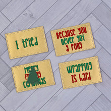 Load image into Gallery viewer, Gift Card Holder set of 4 designs machine embroidery design DIGITAL DOWNLOAD