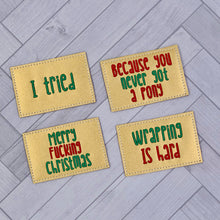 Load image into Gallery viewer, Gift Card Holder set of 4 designs machine embroidery design DIGITAL DOWNLOAD