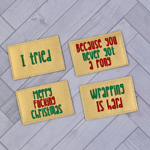 Gift Card Holder set of 4 designs machine embroidery design DIGITAL DOWNLOAD