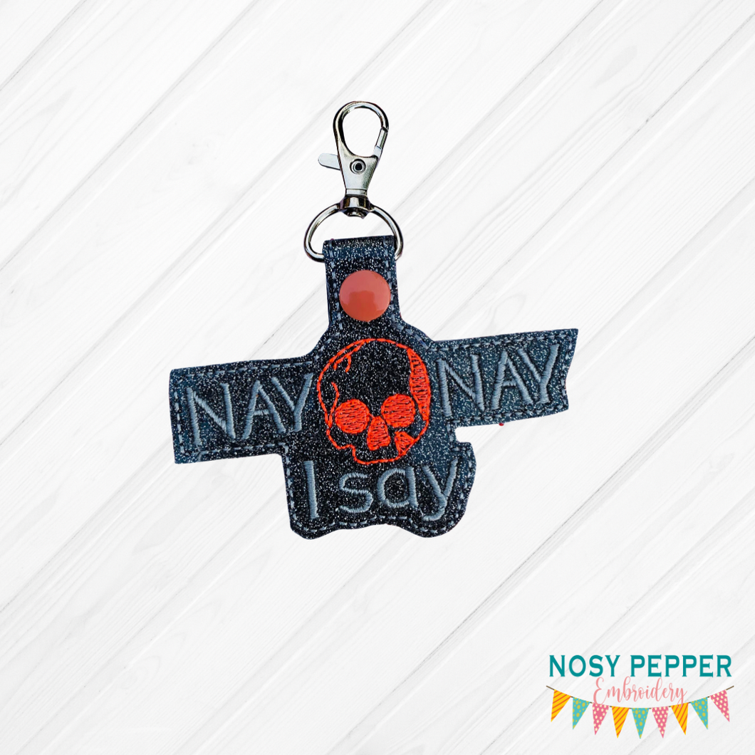 Nay Nay Snap tab machine embroidery design DIGITAL DOWNLOAD