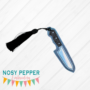 Knife Applique Bookmark 4x4 machine embroidery design DIGITAL DOWNLOAD