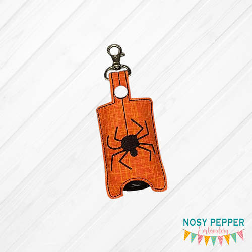 Spider Sanitizer case (for 1oz bottles, 5x7 hoop size) machine embroidery design DIGITAL DOWNLOAD