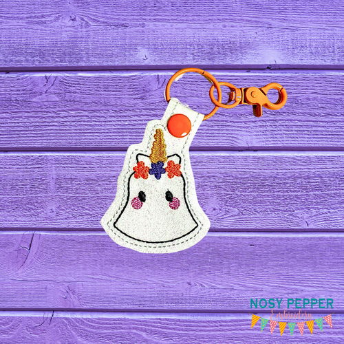 Uni ghost snap tab (single and multi files included) machine embroidery design DIGITAL DOWNLOAD