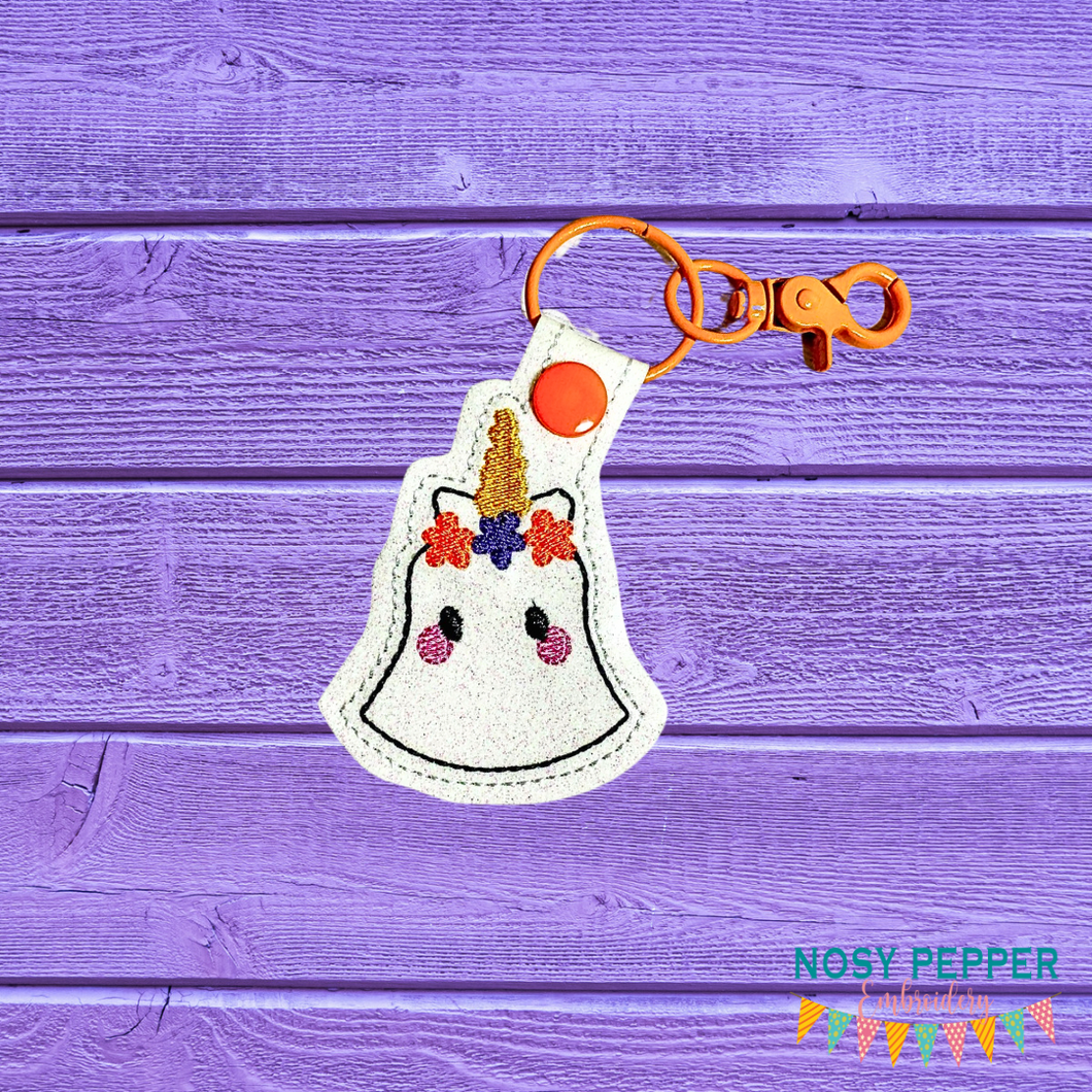 Uni ghost snap tab (single and multi files included) machine embroidery design DIGITAL DOWNLOAD