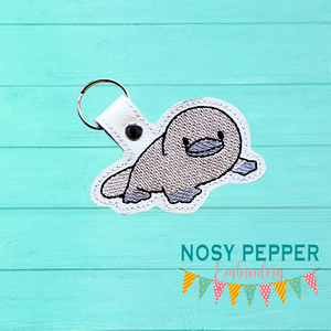 Platypus Snap tab 4x4 machine embroidery design DIGITAL DOWNLOAD