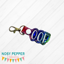 Load image into Gallery viewer, Oof Snaptab (2 sizes included) machine embroidery design DIGITAL DOWNLOAD