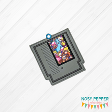 Load image into Gallery viewer, Game Cartridge Applique Bookmark machine embroidery design DIGITAL DOWNLOAD