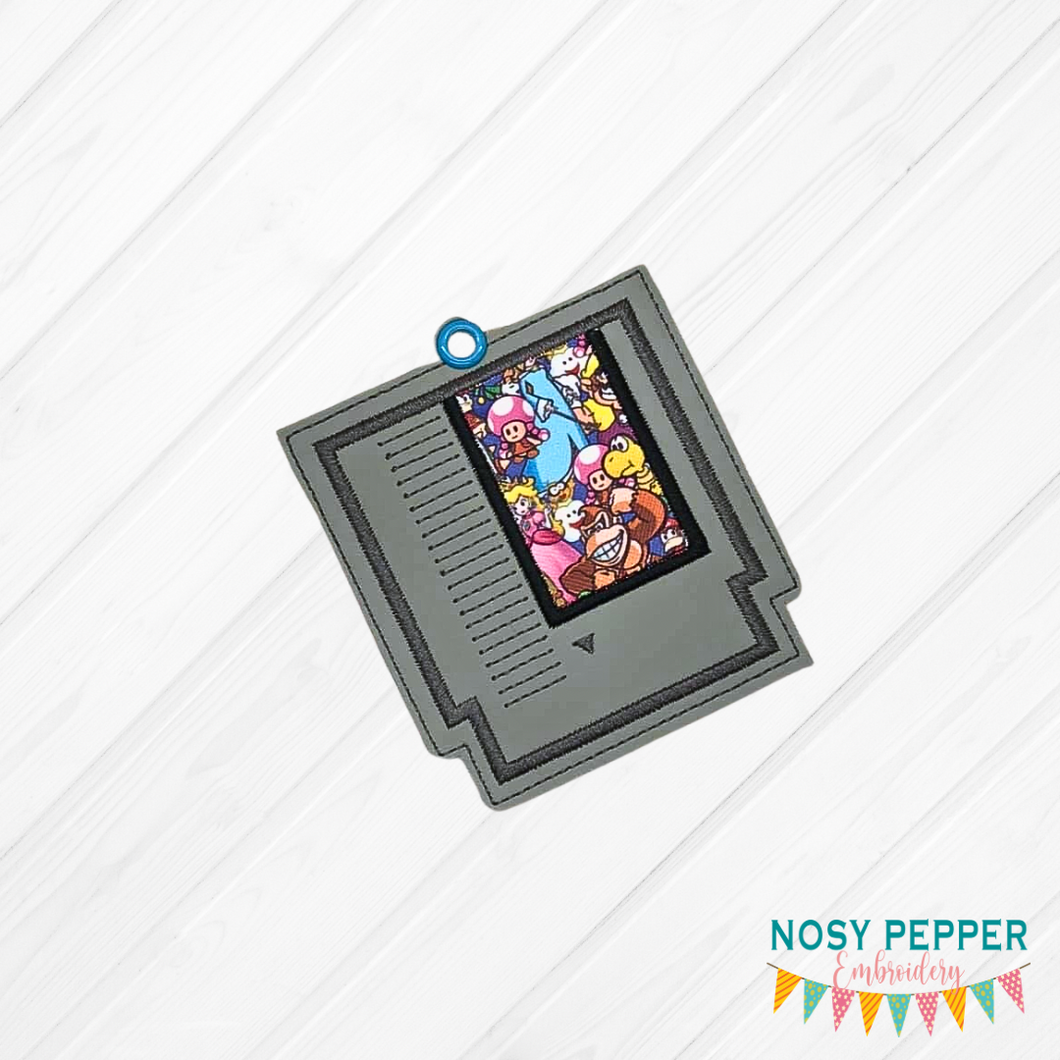 Game Cartridge Applique Bookmark machine embroidery design DIGITAL DOWNLOAD