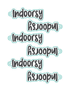 Indoorsy Fob & Snap Tab machine embroidery design (single & multi files included) DIGITAL DOWNLOAD