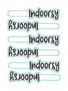 Indoorsy Fob & Snap Tab machine embroidery design (single & multi files included) DIGITAL DOWNLOAD