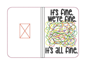 It's fine notebook cover (2 sizes available) machine embroidery design DIGITAL DOWNLOAD