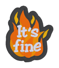 Load image into Gallery viewer, It&#39;s fine patch machine embroidery design DIGITAL DOWNLOAD