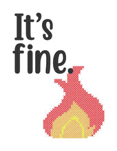 Load image into Gallery viewer, it&#39;s fine machine embroidery design (5 sizes included) DIGITAL DOWNLOAD
