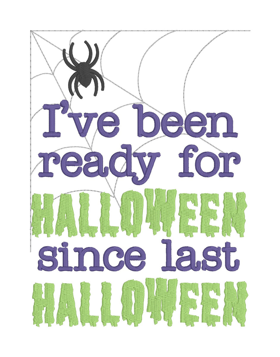 I've been ready for halloween since last halloween machine embroidery ...