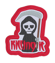 Load image into Gallery viewer, Killing it patch machine embroidery design (2 sizes included) DIGITAL DOWNLOAD