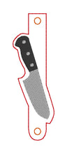 Load image into Gallery viewer, Knife Wallet tab (2 sizes included) machine embroidery design DIGITAL DOWNLOAD