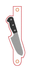 Knife Wallet tab (2 sizes included) machine embroidery design DIGITAL DOWNLOAD