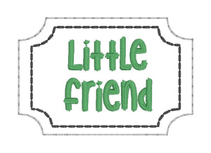 Say Aloe to my little friend planter band & little friend plant marker (3 sizes of planter bands included) machine embroidery design DIGITAL DOWNLOAD