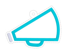 Load image into Gallery viewer, Megaphone Applique bookmark machine embroidery design DIGITAL DOWNLOAD