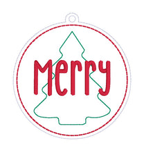 Load image into Gallery viewer, Cheer Christmas Ornament Set (4 designs) machine embroidery design DIGITAL DOWNLOAD