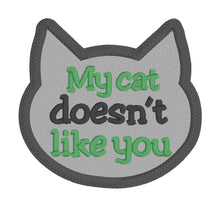 Load image into Gallery viewer, Cat patch set machine embroidery design DIGITAL DOWNLOAD