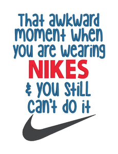 Nikes sketchy machine embroidery design (4 sizes included) DIGITAL DOWNLOAD